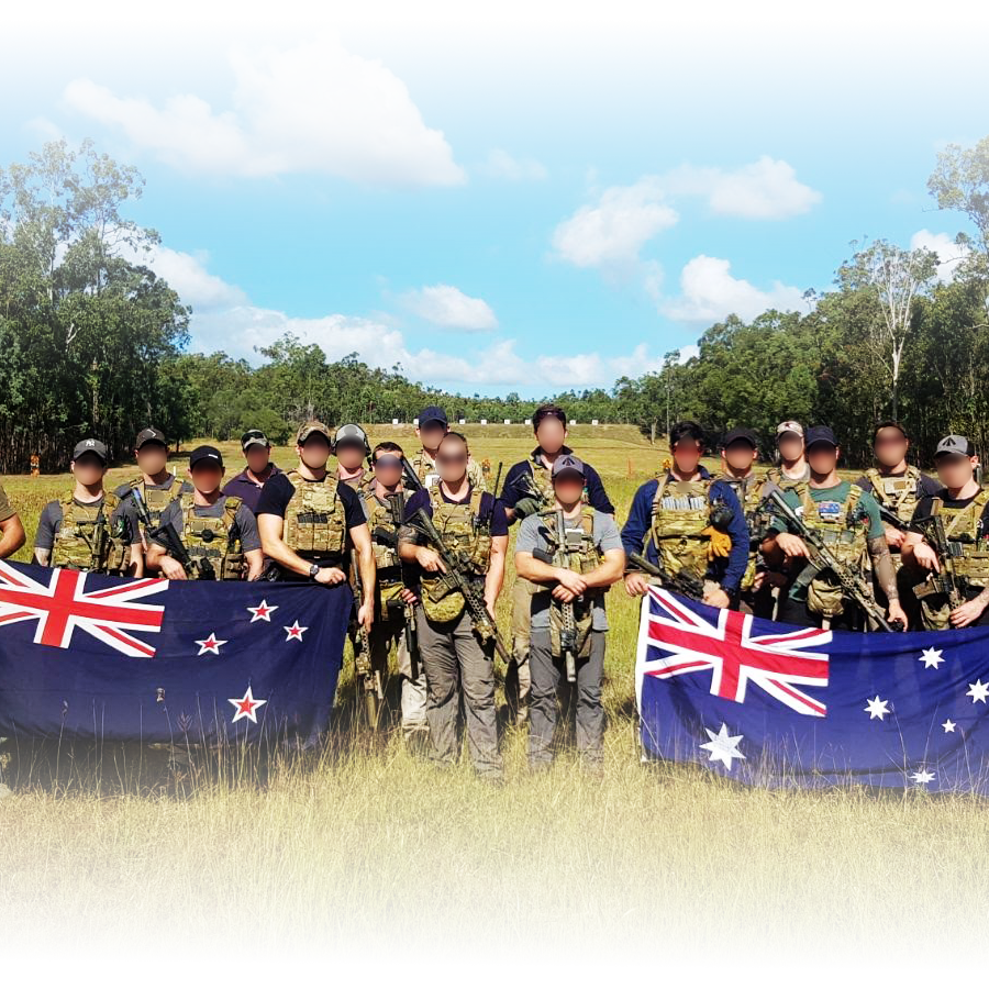 Australian and New Zealand military force group photo